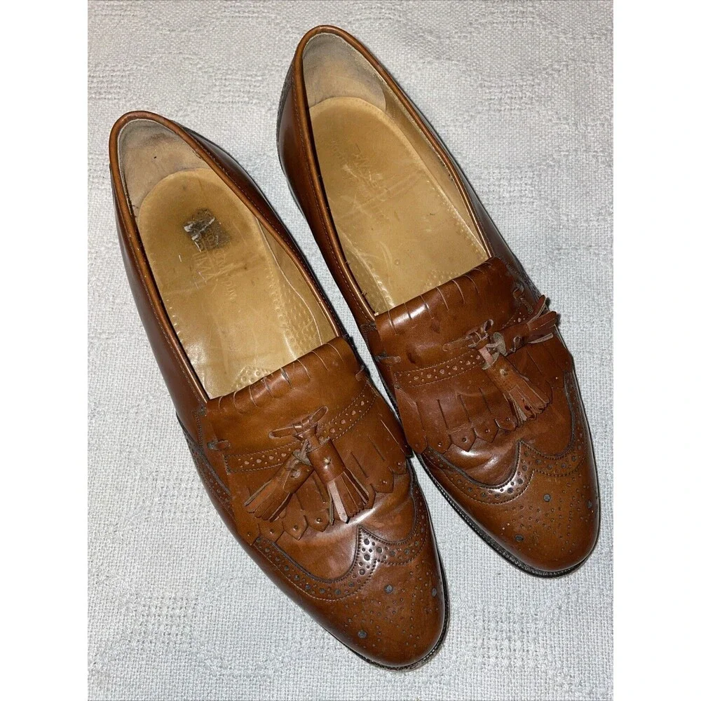 Johnston & Murphy Optima Men’s Dress Shoes Size 10.5 D Brown Leather Business